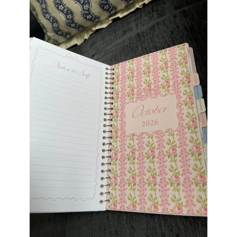LoveShackFancy Yoobi Everblooming Rosettes Ditsy Monthly and Weekly Planner